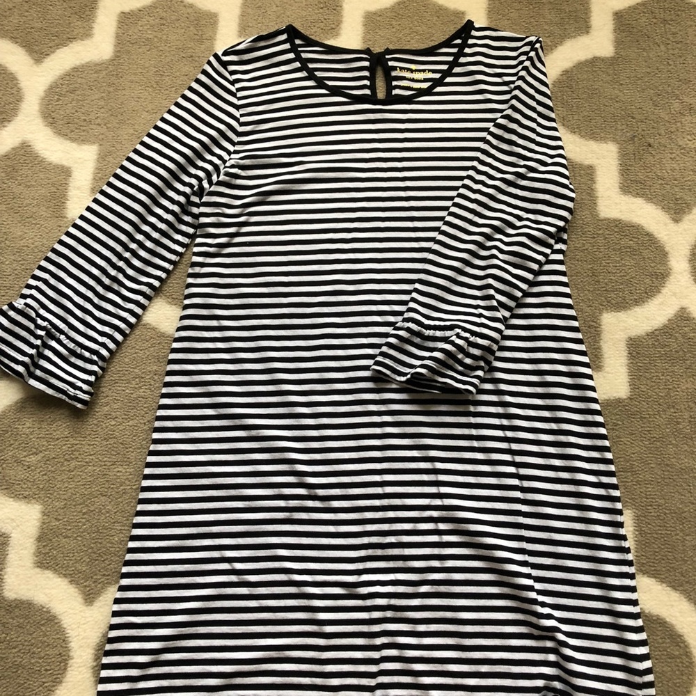 KATE SPADE black and white striped dress